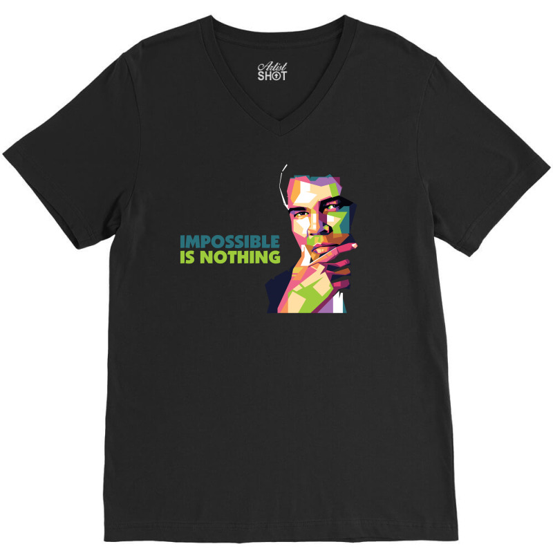 Impossible Is Nothing V-neck Tee | Artistshot