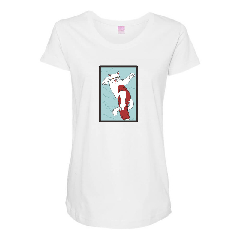 Cat Maternity Scoop Neck T-shirt by Disgus_Thing | Artistshot