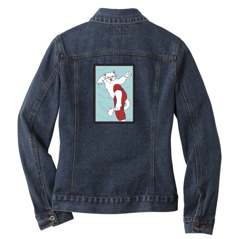 Cat Ladies Denim Jacket by Disgus_Thing | Artistshot