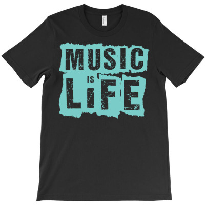 Music Is Life T-shirt Designed By Zizahart