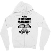 Being A Personnel Manager Copy Zipper Hoodie | Artistshot