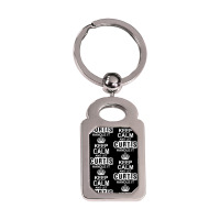 Keep Calm And Let Curtis Handle It Silver Rectangle Keychain | Artistshot