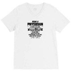 being a physician copy V-Neck Tee | Artistshot
