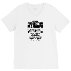 being a production manager copy V-Neck Tee | Artistshot