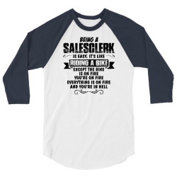 being a salesclerk copy 3/4 Sleeve Shirt | Artistshot