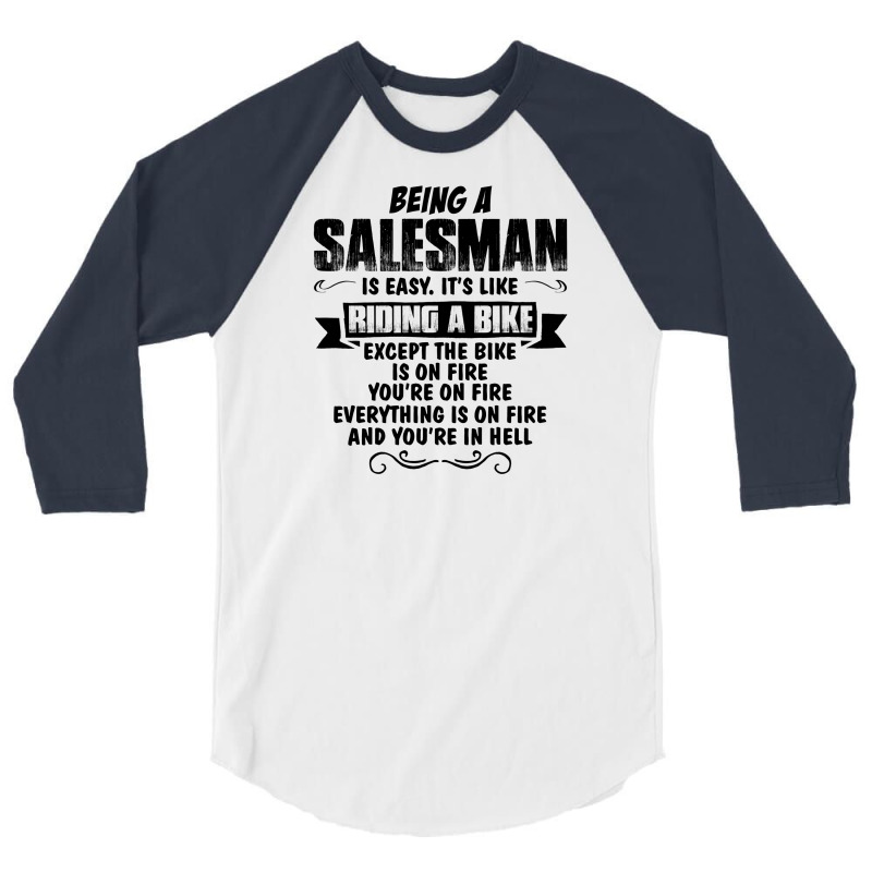 Being A Salesman Copy 3/4 Sleeve Shirt | Artistshot