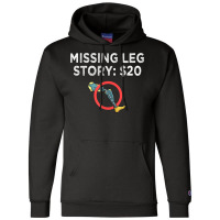 Leg Prosthetic Gift Leg Amputation Amputee T Shirt Champion Hoodie | Artistshot