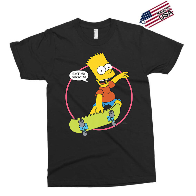 The Simpsons Bart Simpson Eat My Shorts Premium T Shirt Exclusive T-shirt by keishawnredner | Artistshot