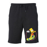 The Simpsons Bart Simpson Eat My Shorts Premium T Shirt Fleece Short | Artistshot