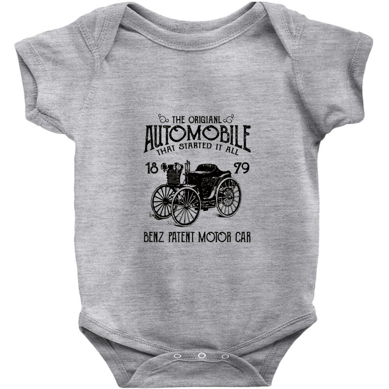 Benz   The Original Automobile   Antique Car Baby Bodysuit by yaktubu | Artistshot