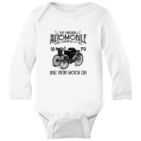 Benz   The Original Automobile   Antique Car Long Sleeve Baby Bodysuit | Artistshot