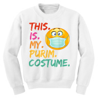 This Is My Purim Costume Funny Jewish Face Mask T Shirt Youth Sweatshirt | Artistshot