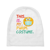 This Is My Purim Costume Funny Jewish Face Mask T Shirt Baby Beanies | Artistshot