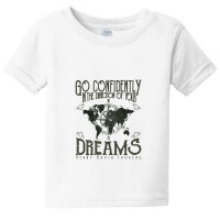 Go Confidently In The Direction Of Your Dreams, Vintage Retro Design Baby Tee | Artistshot