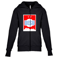 Desu  3 Youth Zipper Hoodie | Artistshot