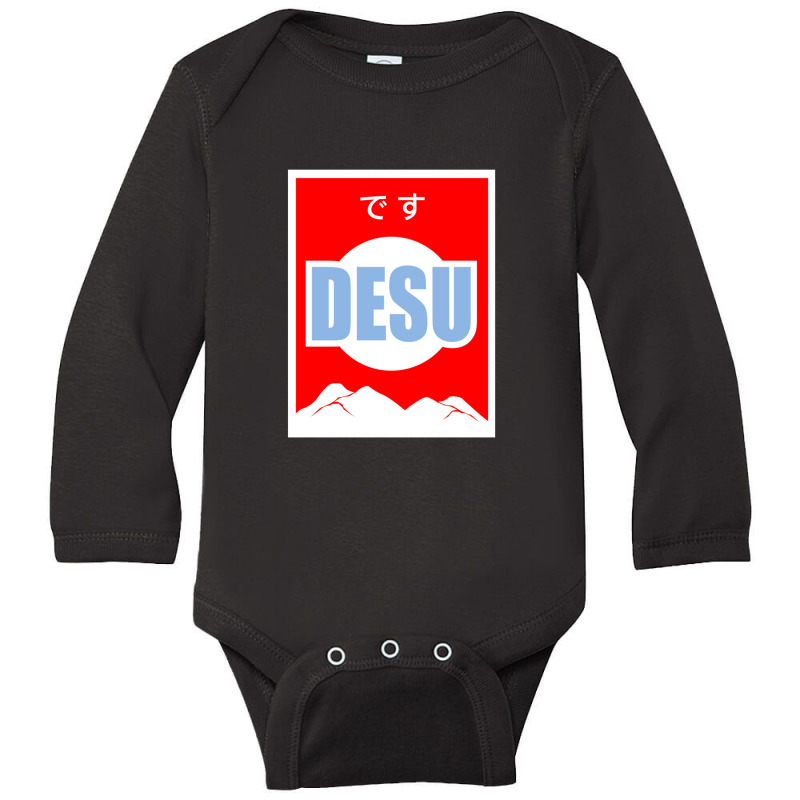 Desu  3 Long Sleeve Baby Bodysuit | Artistshot