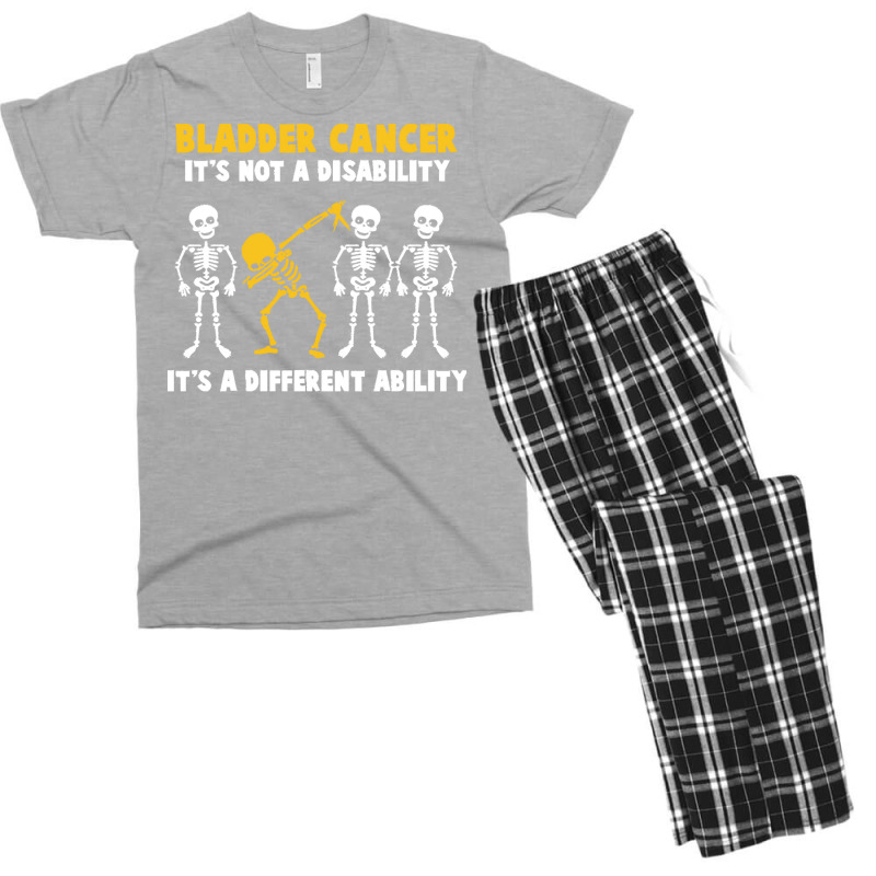 Bladder Cancer T  Shirt Bladder Cancer Awareness It's Not A Disability Men's T-shirt Pajama Set by rico96716 | Artistshot