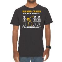 Bladder Cancer T  Shirt Bladder Cancer Awareness It's Not A Disability Vintage T-shirt | Artistshot