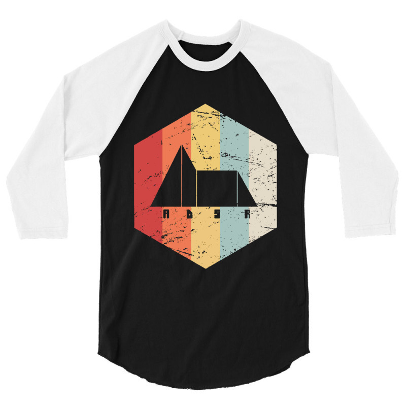 Retro Synthesizer Adsr 3/4 Sleeve Shirt | Artistshot