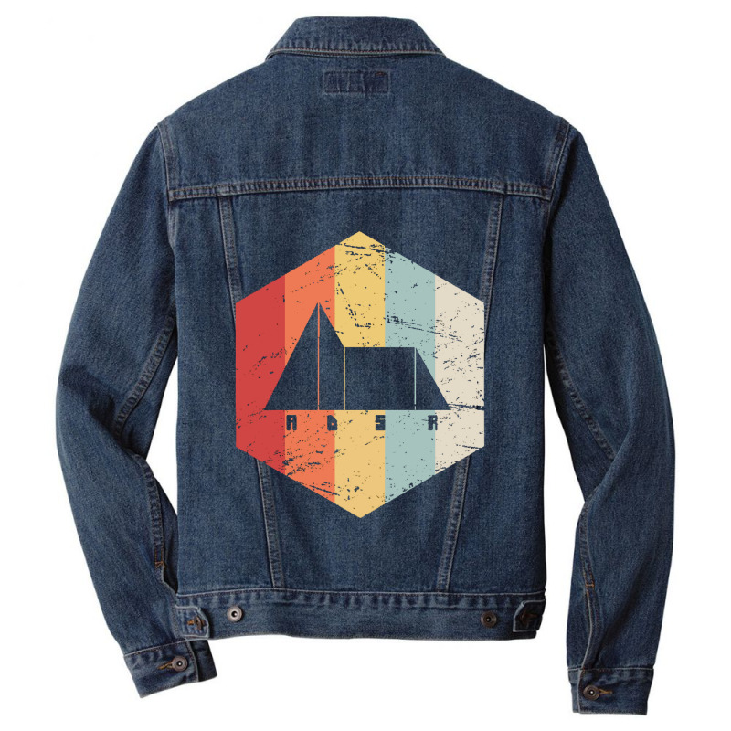 Retro Synthesizer Adsr Men Denim Jacket | Artistshot