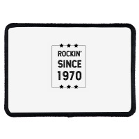 Gift For 50 Year Old: Classic Rock 1970 50th Birthday Rectangle Patch | Artistshot