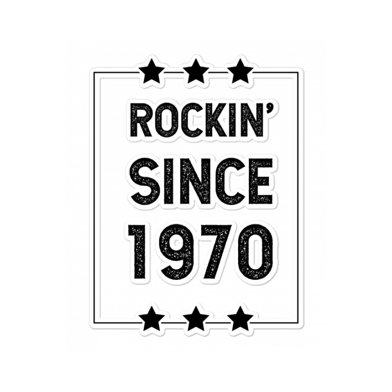 Gift For 50 Year Old: Classic Rock 1970 50th Birthday Sticker | Artistshot