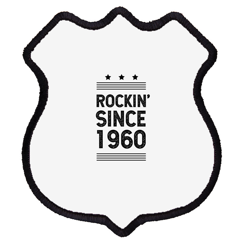 Gift For 60 Year Old: Classic Rock 1960 60th Birthday Shield Patch | Artistshot