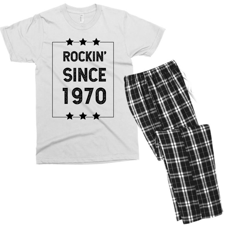 Gift For 50 Year Old: Classic Rock 1970 50th Birthday Men's T-shirt Pajama Set | Artistshot