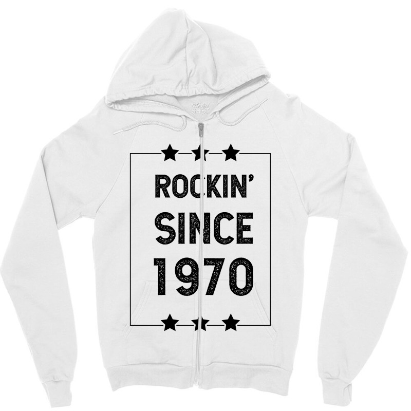 Gift For 50 Year Old: Classic Rock 1970 50th Birthday Zipper Hoodie | Artistshot