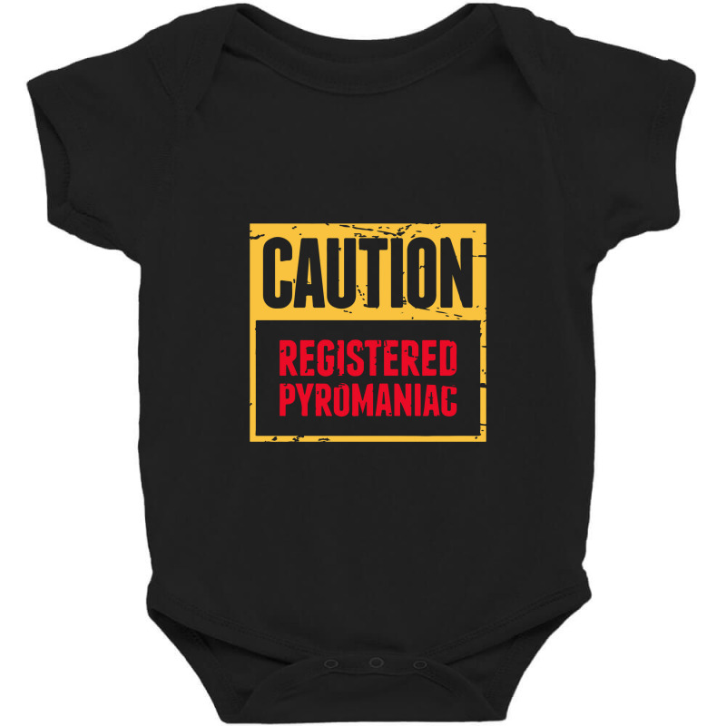 Funny Pyromaniac Fire Baby Bodysuit by gunungduwure | Artistshot