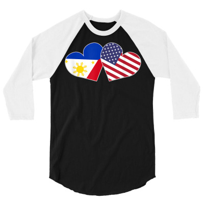Mahal Kita Pinay Wife Philippines Flag America Half Filipino T Shirt 3/4 Sleeve Shirt Designed By 2yzqba67