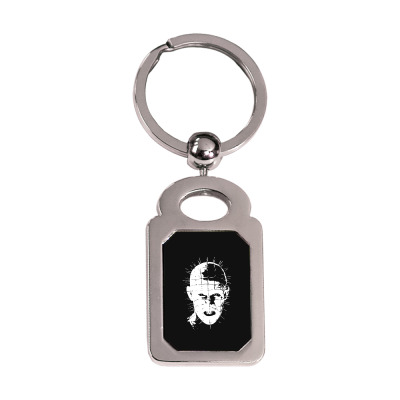 Pinhead   Hellraiser 80s Silver Rectangle Keychain Designed By Lyly