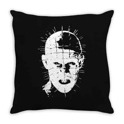 Pinhead   Hellraiser 80s Throw Pillow Designed By Lyly