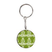 Keep Calm And Let Curtis Handle It White Round Keychain | Artistshot
