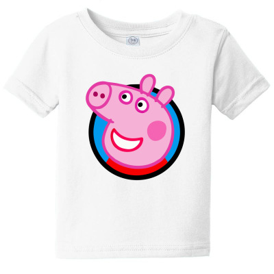 Cool Peppa Pig Smile Baby Tee Designed By Miniswaless