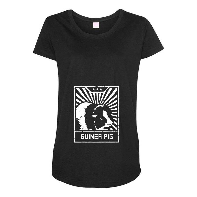 Guinea Pig Propaganda Poster Maternity Scoop Neck T-shirt by gunungduwure | Artistshot