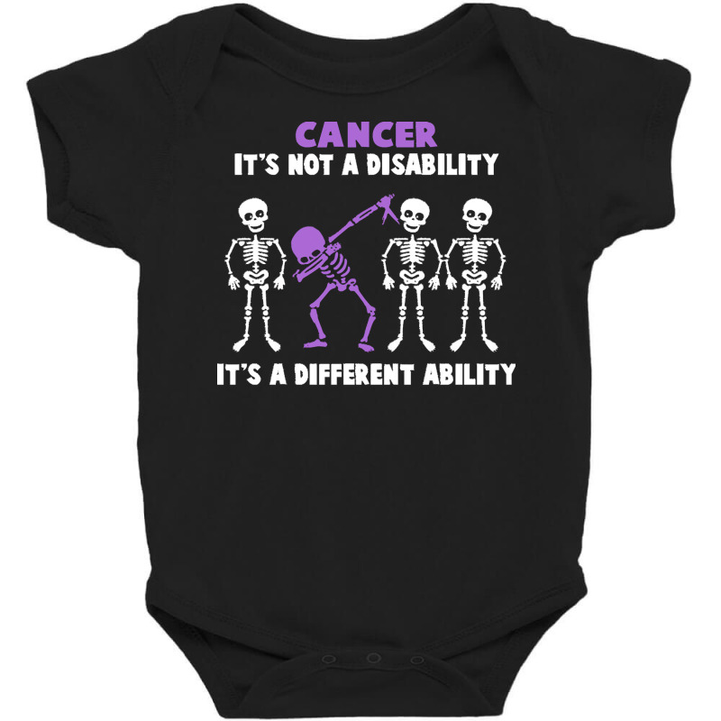 Cancer Awareness T  Shirt Cancer Awareness It's Not A Disability It's Baby Bodysuit by rico96716 | Artistshot