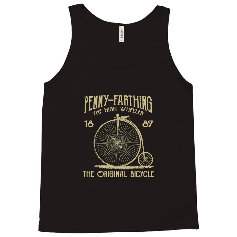 Penny Farthing   The Original Bicycle, Vintage Retro Tank Top | Artistshot