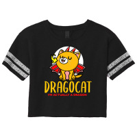 Cat Kitty Dragon Cat Cute Black Cat Scorecard Crop Tee | Artistshot