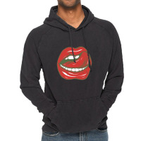 Sexy Tongue Licking Its Lips Vintage Hoodie | Artistshot