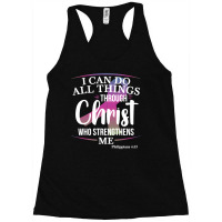 Breast Cancer Metastatic Breast Cancer Awareness I Can Do All Things T Racerback Tank | Artistshot