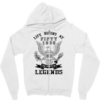 Life Begins At Fifty 1966 The Birth Of Legends Zipper Hoodie | Artistshot