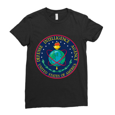 Defense Intelligence Agency Dia Dod Military Patch Ladies Fitted T-shirt Designed By Roger K