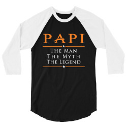 PAPI - PAPA - Grandfather - granddad - Papaw 3/4 Sleeve Shirt | Artistshot