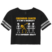 Childhood Cancer Awareness T  Shirt Childhood Cancer Awareness It's No Scorecard Crop Tee | Artistshot