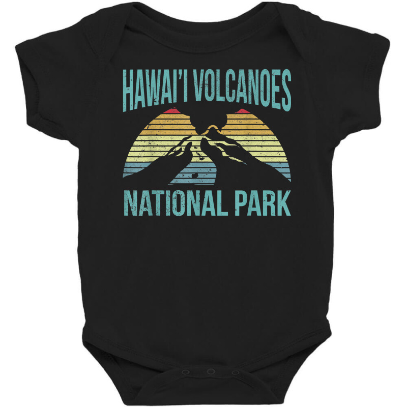 Retro Vintage National Park   Hawaii Volcanoes National Park T Shirt Baby Bodysuit by kadejahdomenick | Artistshot