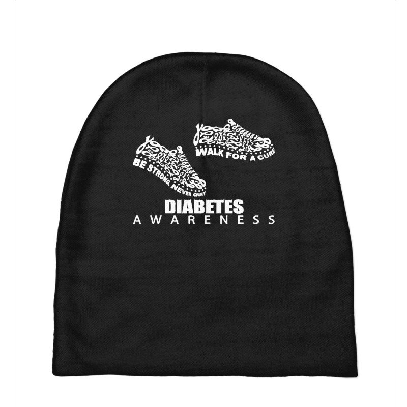 Diabetes Awareness T  Shirt Diabetes Awareness Shoes Ribbon Walk For A Baby Beanies by rico96716 | Artistshot