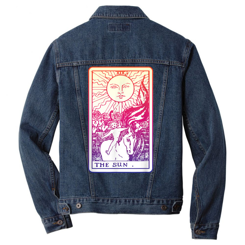 The Sun Tarot Card Witch Aesthetic Witchy Major Arcana T Shirt Men Denim Jacket by oluwafemimccullers | Artistshot