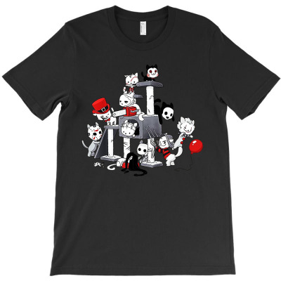 Horror Movies  Cat Squad Halloween T-shirt Designed By Agoes