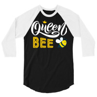 Bee Beekeeper Queen Bee Cute Bees Honey Lover Queen Bee 340 Hive Beeke 3/4 Sleeve Shirt | Artistshot